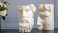 Half Head Zeus Sculptural Candle - Greek Inspired Decoration