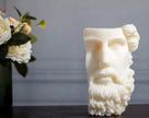 Half Head Zeus Sculptural Candle - Greek Inspired Decoration