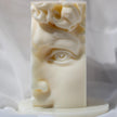 Large 3D Half Head Sculpture of David Candle - Handmade Soy Wax Art