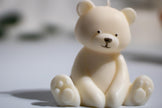 Teddy Bear Soy Wax Candle — Vegan Nursery Decor Candle & Baby Shower Gift, Pastel Sculptural