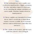 Flower Pillar Candle – Handmade Botanical Soy Wax