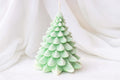 Handmade Soy Wax Large Christmas Tree Candle - Holiday Decor 5.5 inch