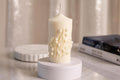 Flower Pillar Candle – Handmade Botanical Soy Wax