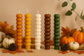 Pumpkin Candle Taper, Thanksgiving Candle Gift, Pumpkin Shaped Candle