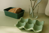 Egg Holder Handmade Stone-Look Ceramic Resin,  Farmhouse Kitchen Decor