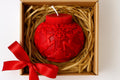 Reindeer Candle – botanical relief sculptural soy wax holiday decor