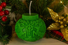 Reindeer Candle – botanical relief sculptural soy wax holiday decor – detail 6
