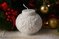Reindeer Candle – botanical relief sculptural soy wax holiday decor
