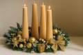 Minimalist Ribbed Pillar Candle – Handmade Soy Wax Sculptural Decor