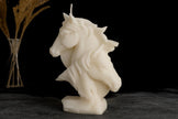 Sculptural Horse Candle – Handcrafted Decorative Art Candle soy wax candle — side view