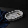 Oval Concrete Marbled Tray