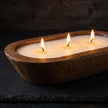 wooden dough bowl candle, rustic farmhouse candle, natural soy wax candle, handmade wooden candle, eco friendly candle, farmhouse decor candle, large candle centerpiece, housewarming candle gift, cozy home decor candle, artisan soy candle