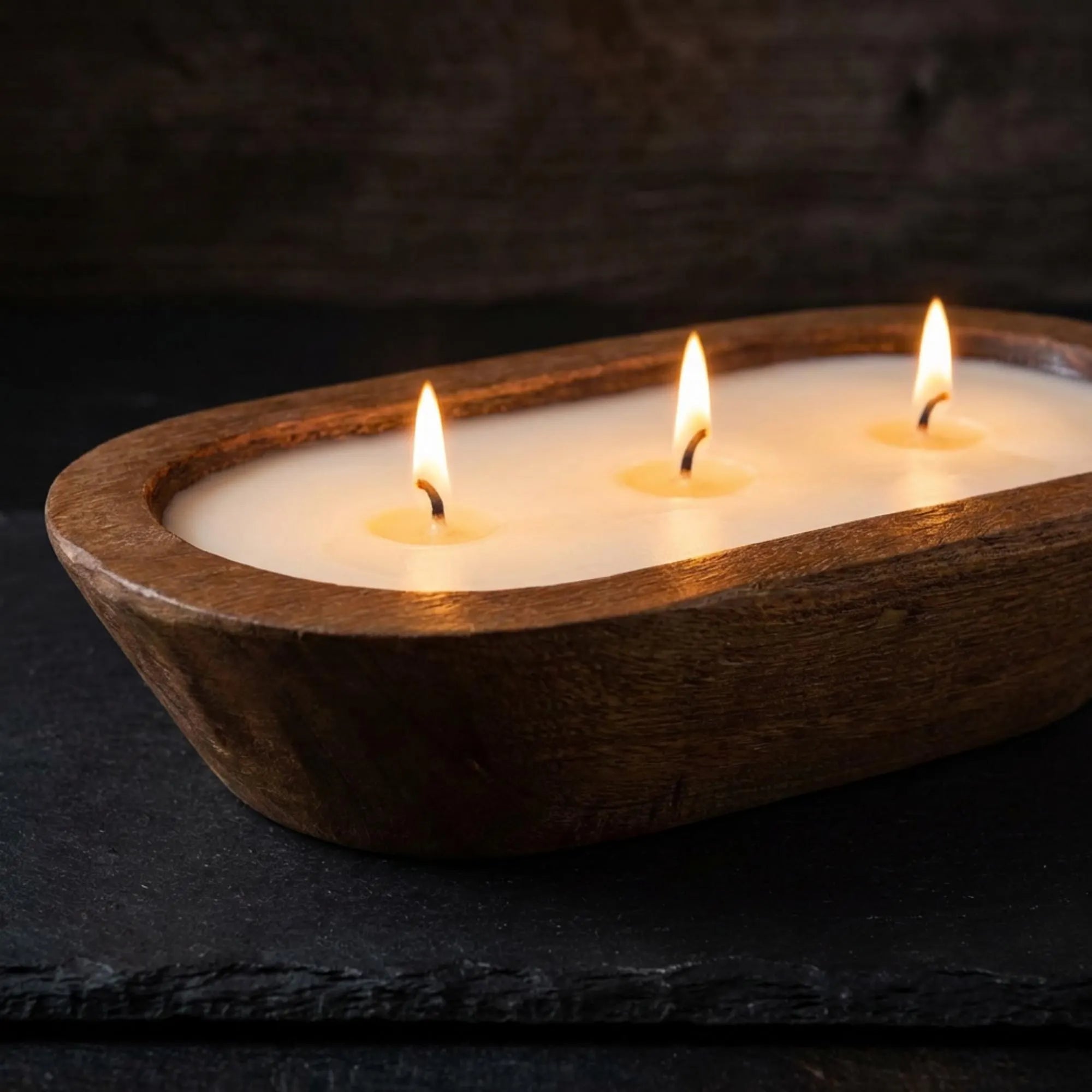 wooden dough bowl candle, rustic farmhouse candle, natural soy wax candle, handmade wooden candle, eco friendly candle, farmhouse decor candle, large candle centerpiece, housewarming candle gift, cozy home decor candle, artisan soy candle