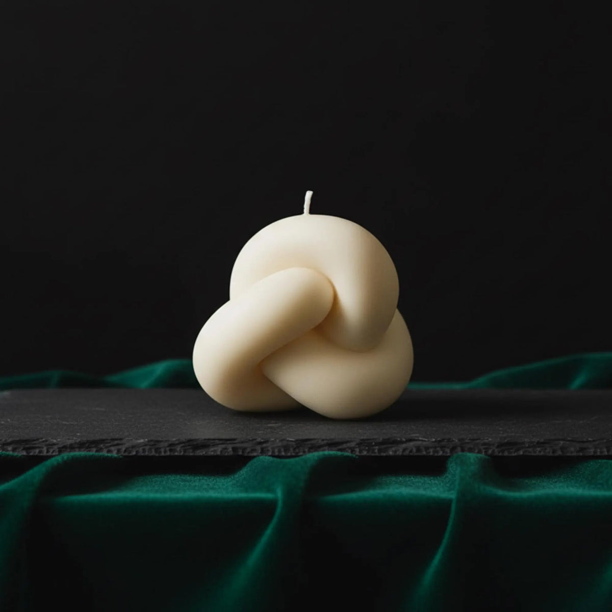 Knot Pillar Candle - Modern Decor for Weddings & Gifts soy wax candle