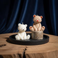 Teddy Bear Soy Wax Candle — Vegan Nursery Decor Candle & Baby Shower Gift, Pastel Sculptural