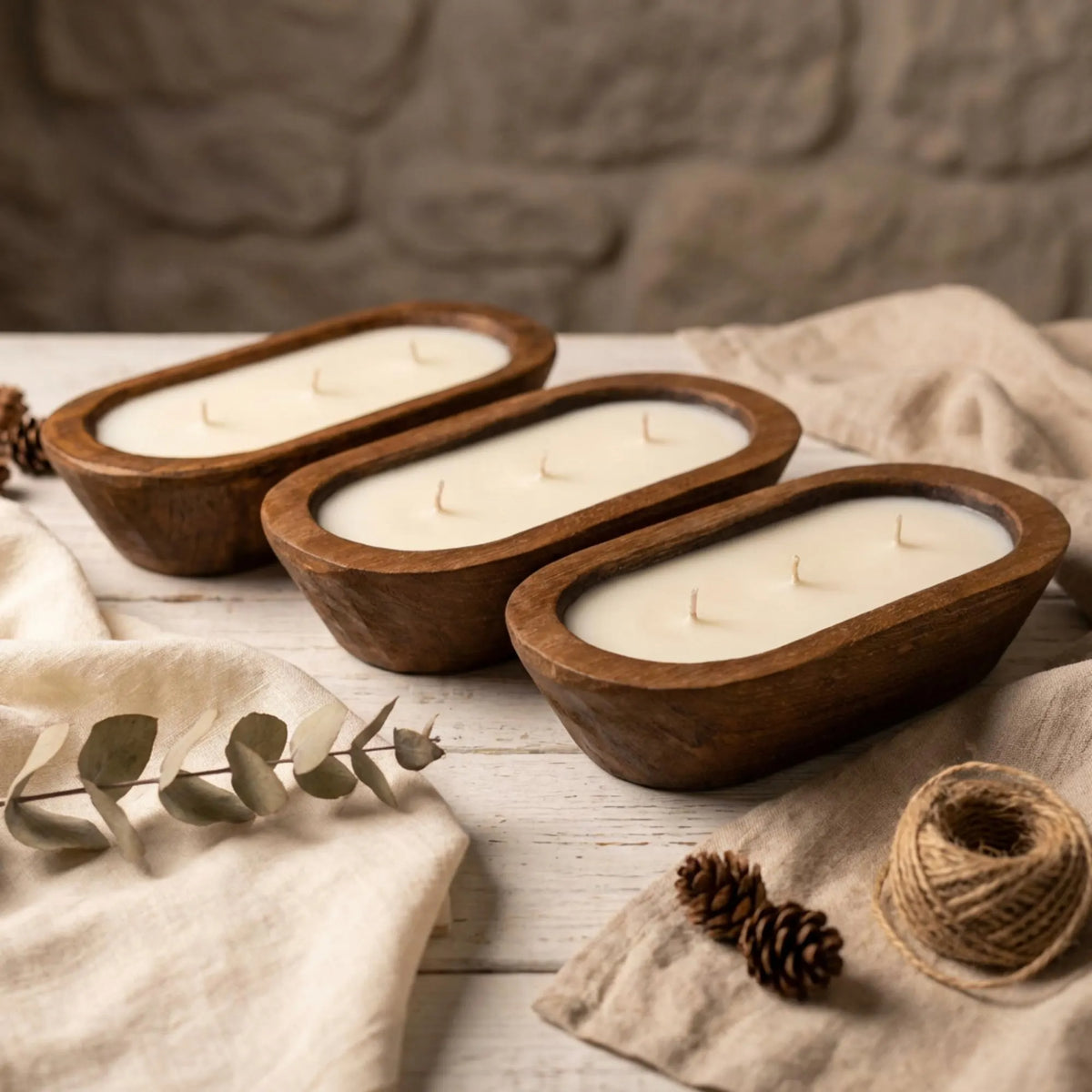 wooden dough bowl candle, rustic farmhouse candle, natural soy wax candle, handmade wooden candle, eco friendly candle, farmhouse decor candle, large candle centerpiece, housewarming candle gift, cozy home decor candle, artisan soy candle