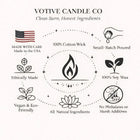Christmas ornament candle set – product features and details, Votive Candle Co