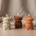 Highland Cow Candle – Handmade Sculptural Decorative Soy Candle