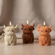 Highland Cow Candle – Handmade Sculptural Decorative Soy Candle