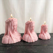 Veiled lady soy wax candle — unlit display