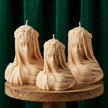 Veiled lady soy wax candle — detail view