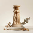 Venus Candle Greek Mythology, Caryatid Greek Column Soy Candle: Goddess Bust, Witchy Home Decor, Mothers Day Gift, Unique Candle Gift - lit candle