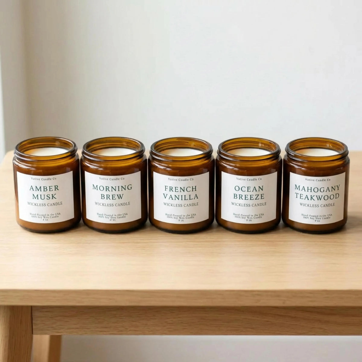 Wickless Soy Candle for Candle Warmer Lamp — Hand-Poured in Florida, 11 Scents