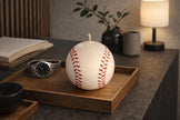 Handmade Baseball Soy Candle