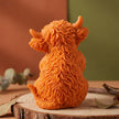 Highland Cow Candle, Large Sculptural Soy Candle, Custom Scent Farmhouse Decor