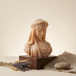 Extra Large Veiled Lady Sculptural Candle soy wax candle — colour variant