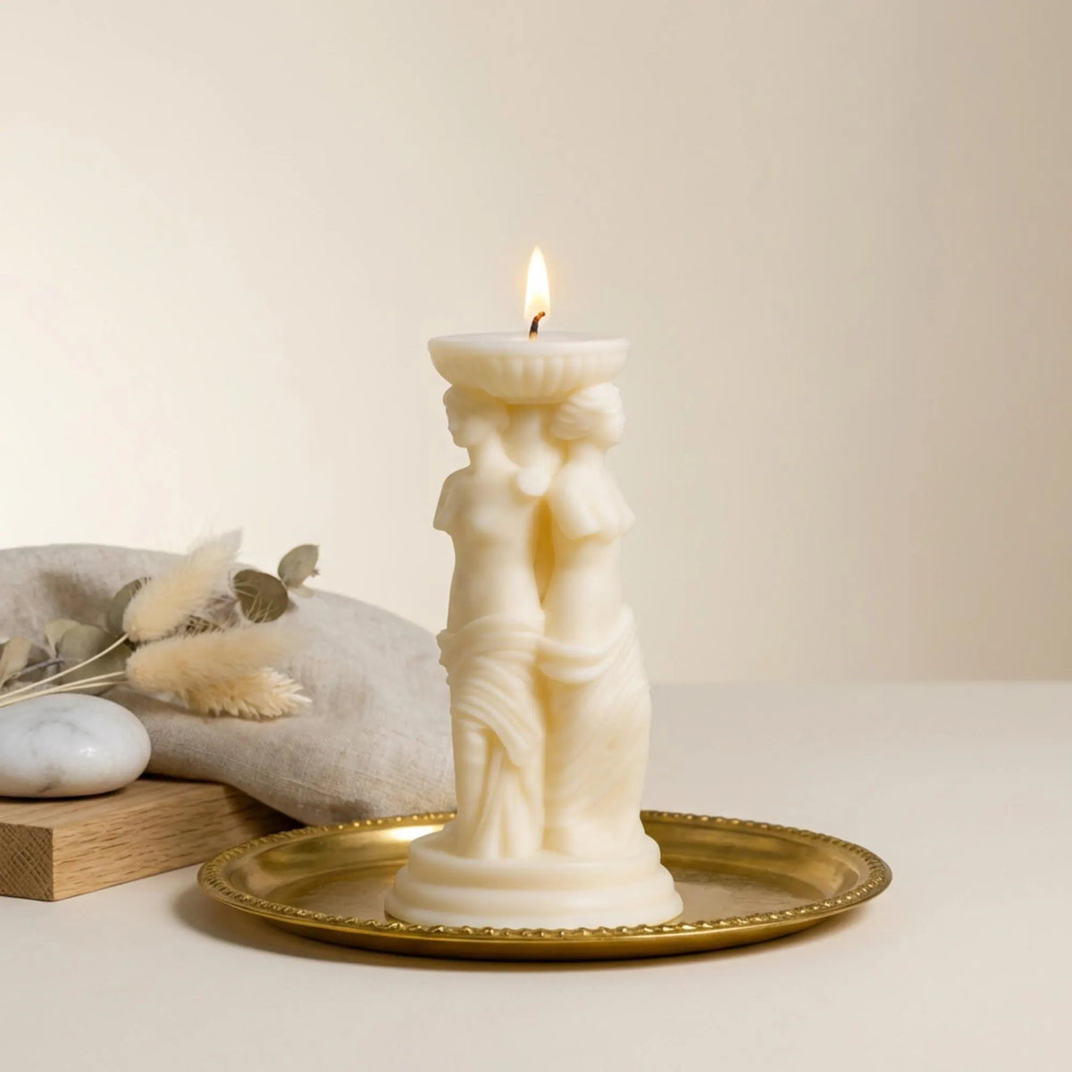 Venus Candle Greek Mythology, Caryatid Greek Column Soy Candle: Goddess Bust, Witchy Home Decor, Mothers Day Gift, Unique Candle Gift