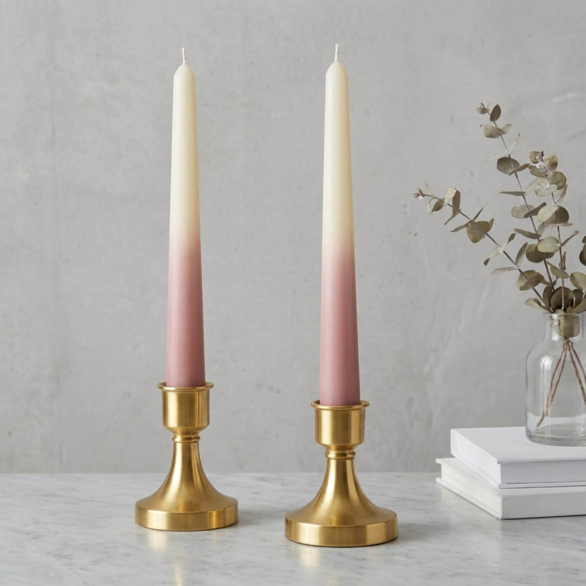 Taper Candle, Ombre Decorative Soy Wax Large Candle