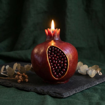 pomegranate-candle-hand-painted-unique-soy-wax-candle-for-home-decor-luxury-gift-holiday-table-centerpiece rephrase