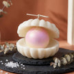 Clam with Pearl Candle