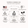 Wickless Natural Soy Wax Candle – Mineral Swirl