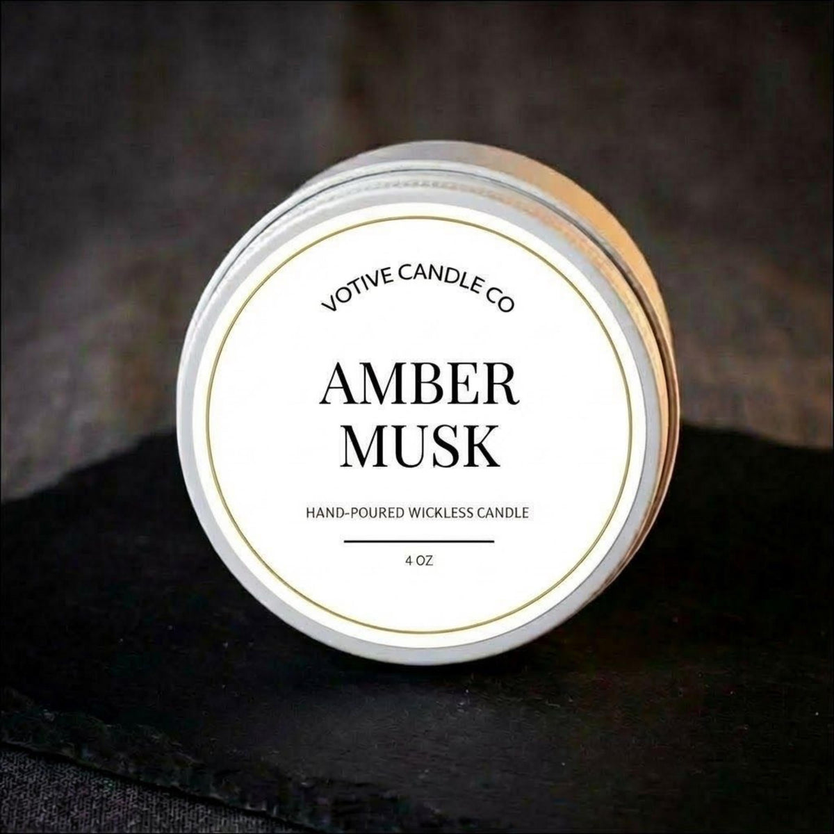 Wickless Natural Soy Wax Candle – Mineral Swirl