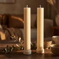 Taper Candle, Ribbed Decorative Soy Wax Large Candle, Unique gift, Dinner Candle