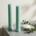 Taper Candle, Ribbed Decorative Soy Wax Large Candle, Unique gift, Dinner Candle