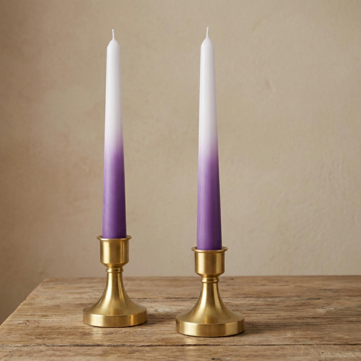 Taper Candle, Ombre Decorative Soy Wax Large Candle