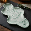 Wavy Eco Ceramic Tray – Japandi Catch All Jewelry Organizer Decor
