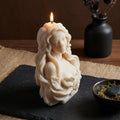 Greek Goddess Bust Candle – Sculptural Soy Wax Statue Candle