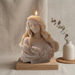 Greek Goddess Bust Candle – Sculptural Soy Wax Statue Candle