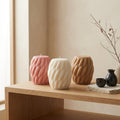 Huge Knit Pillar Candle: Handmade Soy Wax Twisted Knot Candle