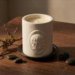 Hermes Greek God Bust Candle - Smoky Leather & Tobacco
