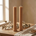 Taper Candle, Ribbed Decorative Soy Wax Large Candle, Unique gift, Dinner Candle
