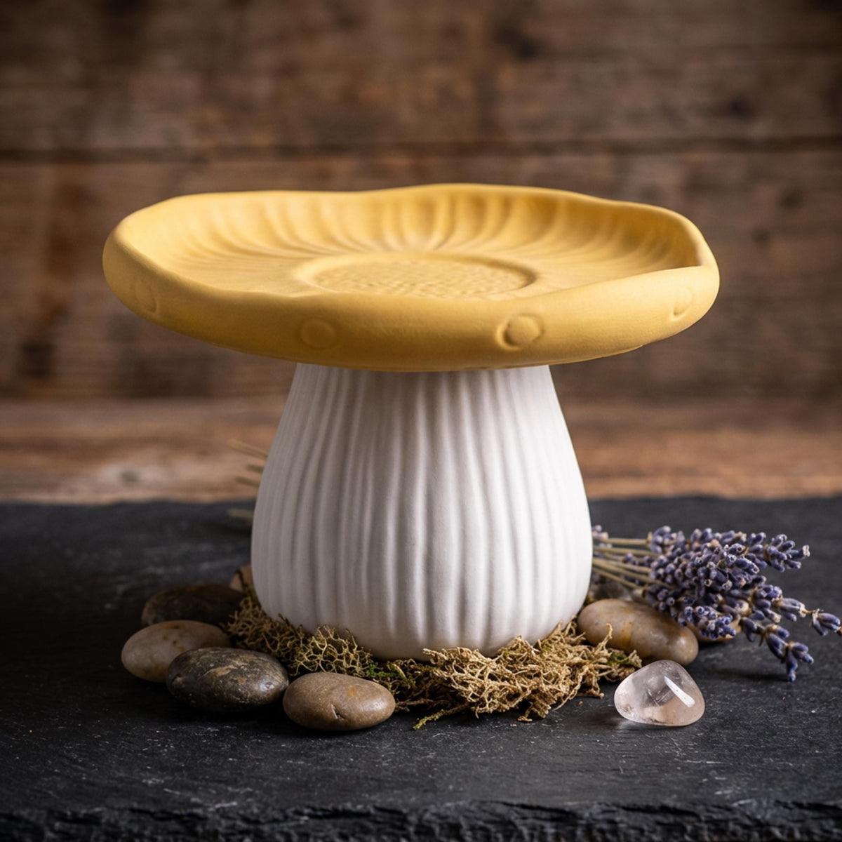 Mushroom Storage Jar, Eco Resin Vase, Woodland Trinket Holder, Jewelry Organizer