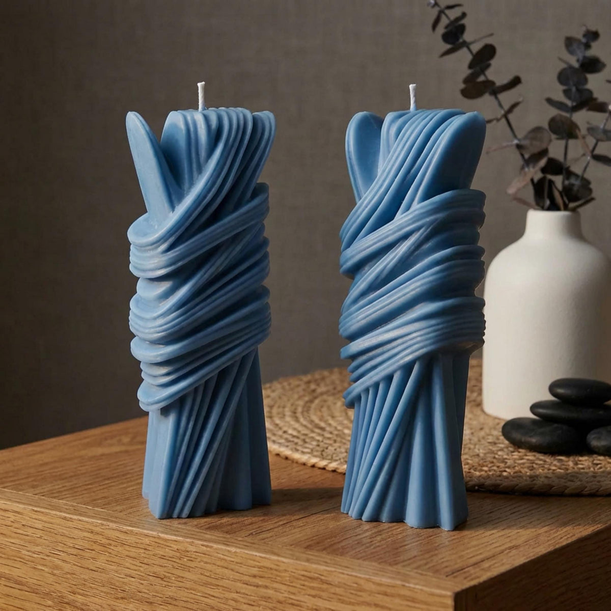 Modern Geometric Pillar Candle