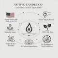 Handmade Peony Flower Candle – view 9