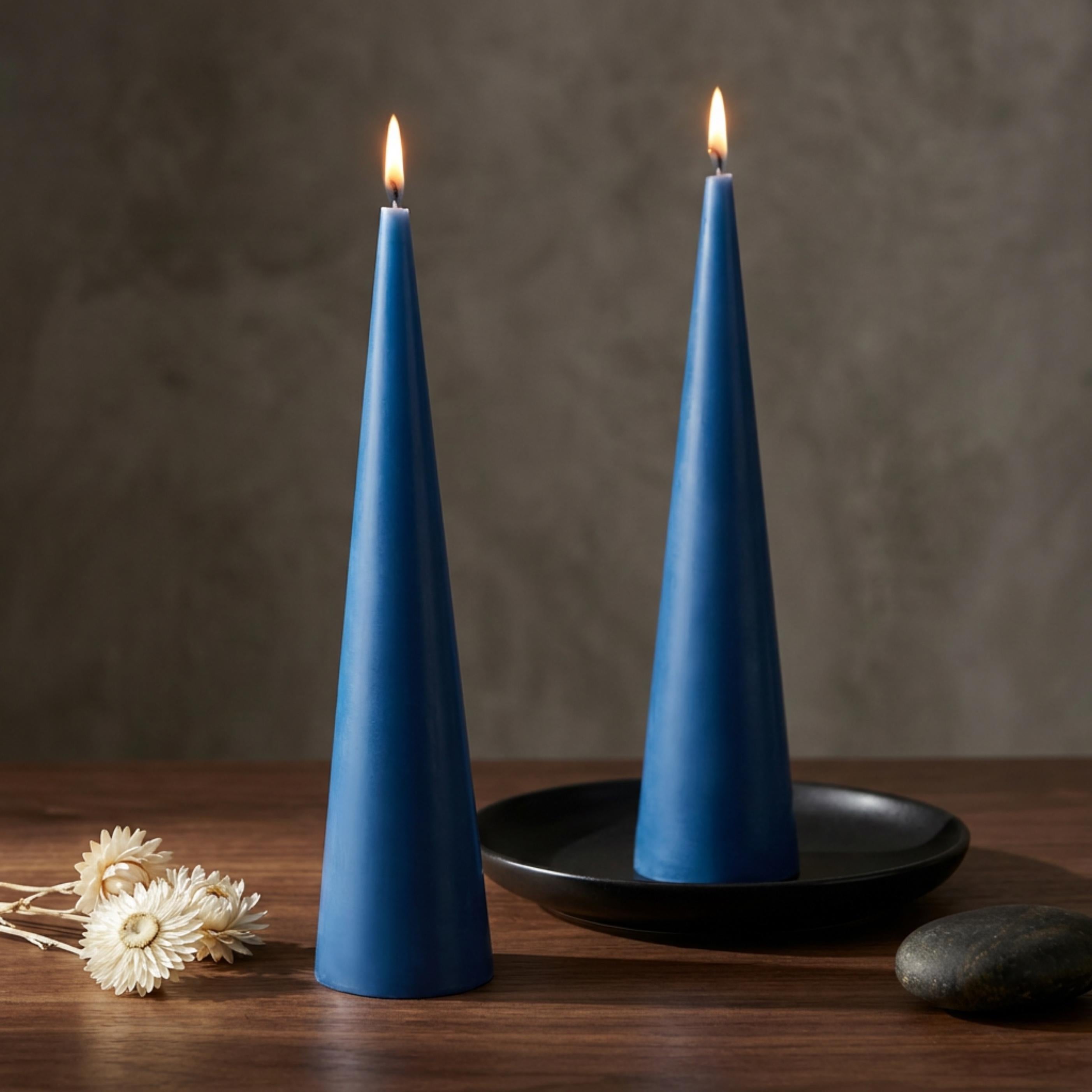 Elegant Large Cone Pillar Candle