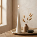 Elegant Large Cone Pillar Candle